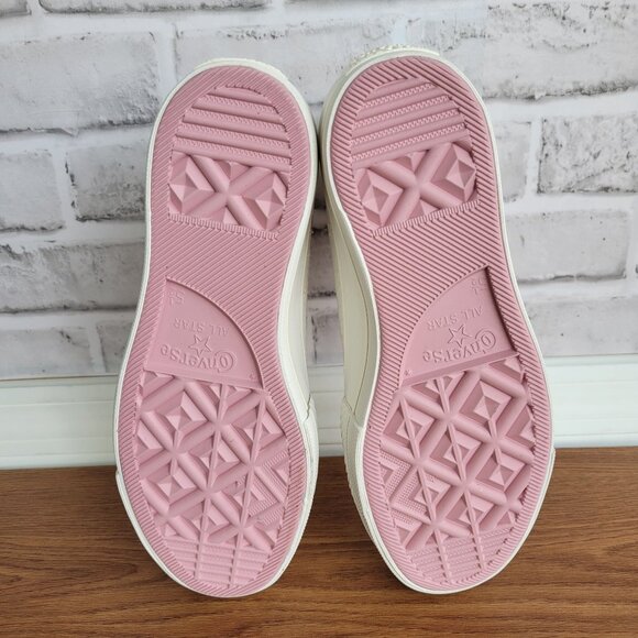 ⭐Converse Chuck Taylor Lift Rose Cross Stitch Sz 7.5 Women's Shoes White A13659C - Picture 7 of 12